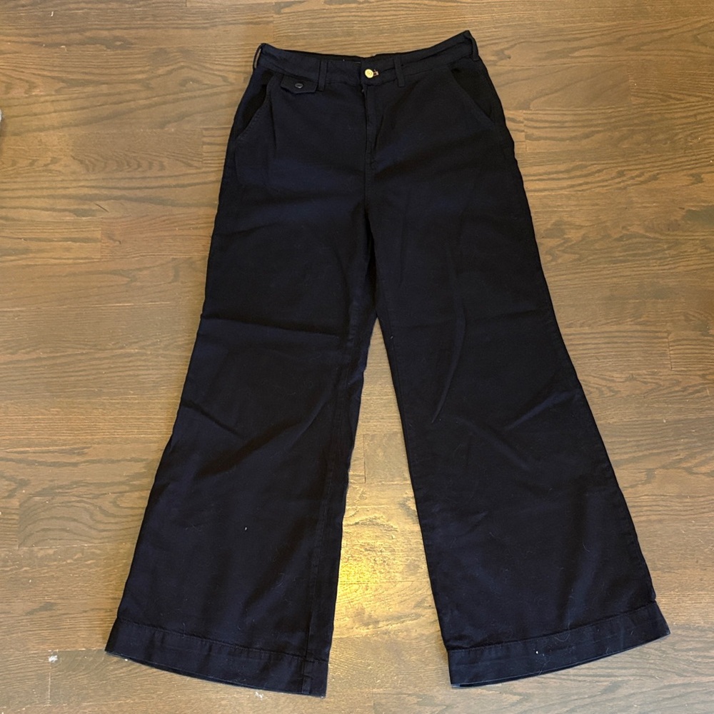 Pilcro Wide Leg Black Pants